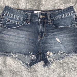 PINK denim short shorts